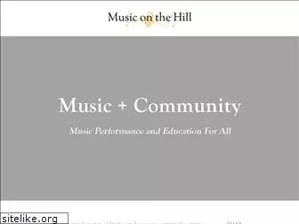 musiconthehillct.org