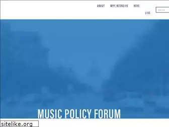 musicpolicyforum.org