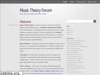 musictheoryforum.com