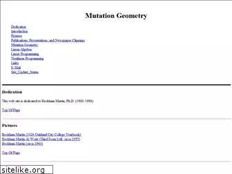mutationgeometry.info