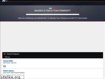 Madden NFL 23 Ultimate Team Database