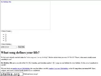 mybirthdayhits.co.uk