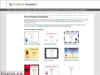 mycertificatetemplates.com