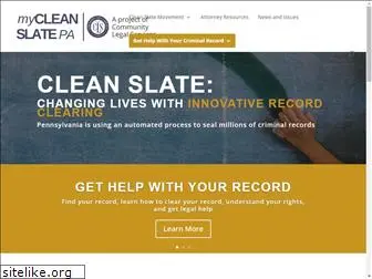 mycleanslatepa.com