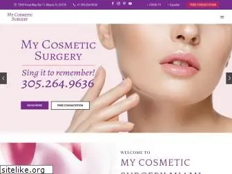 mycosmeticsurgerymiami.com