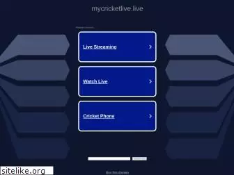 mycricketlive.live