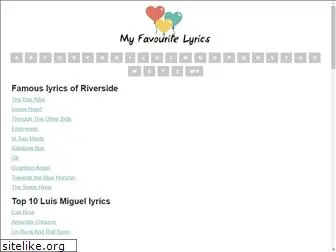 myfavouritelyrics.com