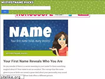 myfirstname.rocks