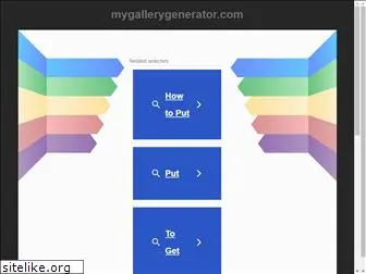 mygallerygenerator.com