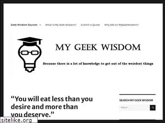 mygeekwisdom.com