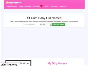 mygirlynames.com