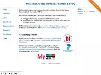 mymedialite.net