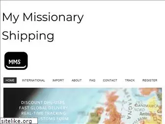 mymissionaryshipping.com