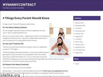 mynannycontract.com