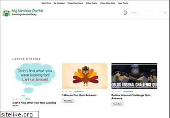 Top 46 Similar Websites Like Quizsos Com And Alternatives - my neo robux portsl