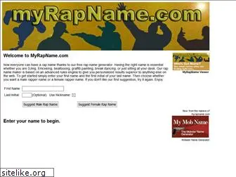 myrapname.com