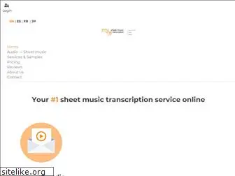 mysheetmusictranscriptions.com