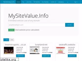 mysitevalue.info