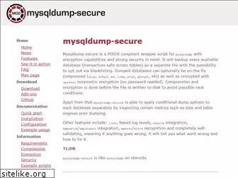 mysqldump-secure.org