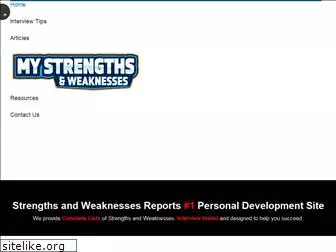 mystrengthsandweaknesses.com