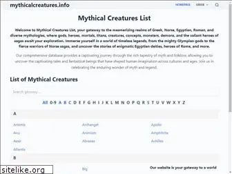 mythicalcreatures.info