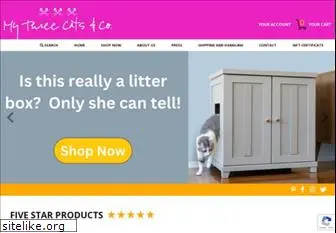 mythreecats.com