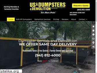 myusadumpsters.com