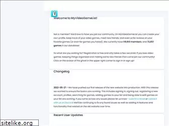 myvideogamelist.com