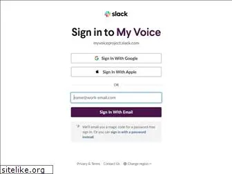myvoiceproject.slack.com