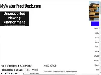 mywaterproofdeck.com