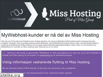 mywebhost.no