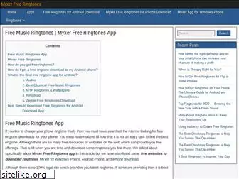 myxer free music ringtones myxer free music ringtones