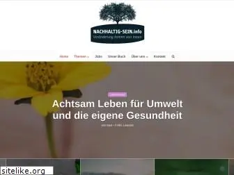 nachhaltig-sein.info