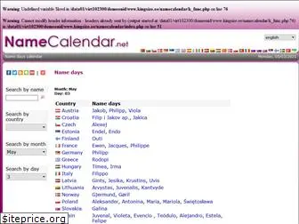 namecalendar.net