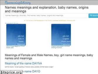 namemeaningsdictionary.com