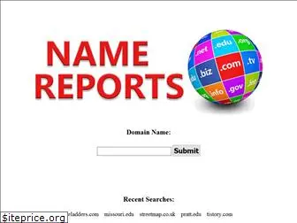 namereports.com