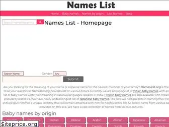 nameslist.org