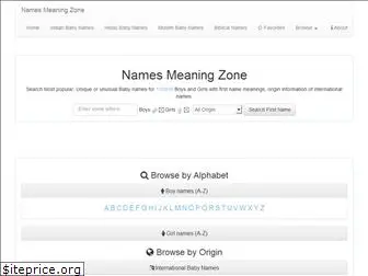 namesmeaningzone.com