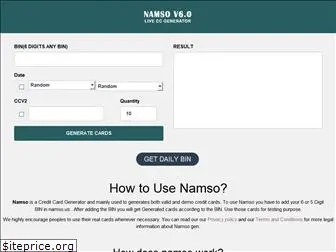 namso ccgen online namso ccgen online