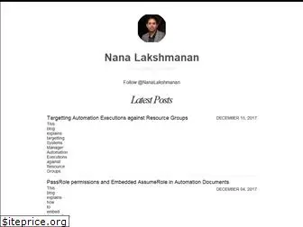 nanalakshmanan.com
