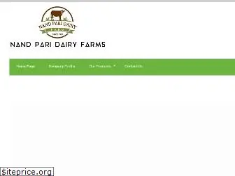 nandparidairyfarms.com