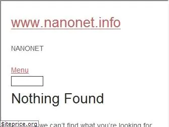 nanonet.info