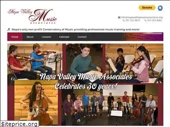 napavalleymusicassociates.org