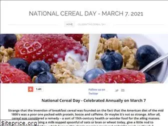 nationalcerealday.com