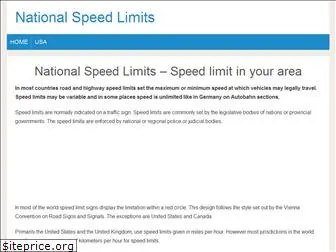 nationalspeedlimits.com