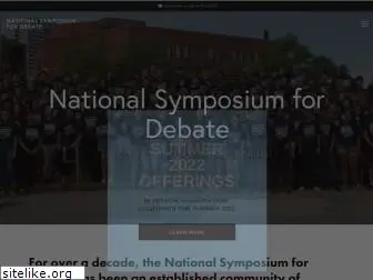nationalsymposiumfordebate.com