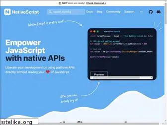 nativescript.org