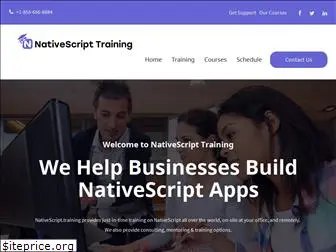 nativescript.training