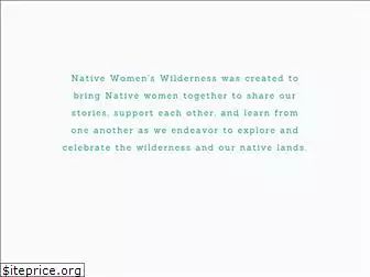 nativewomenswilderness.org