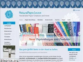 naturalpaperlovers.com